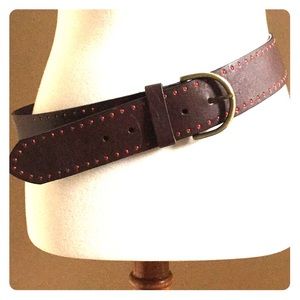 Coldwater Creek brown leather belt, size medium